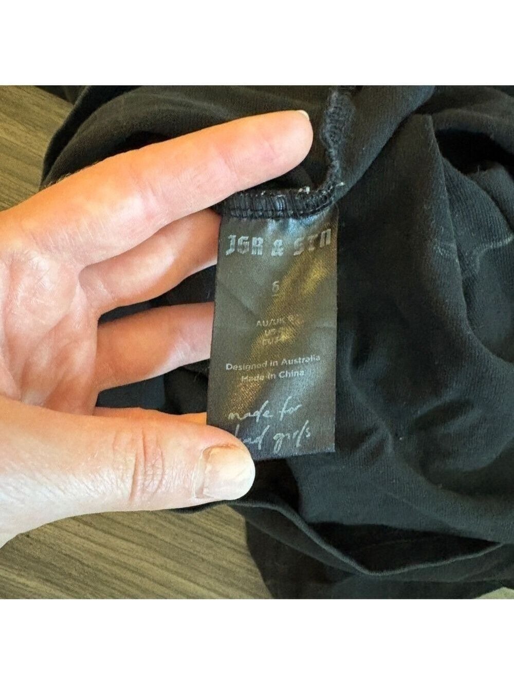 Jagger & Stone Oversized Black 100% Cotton Short Sleeve Tee - Picture 7 of 9